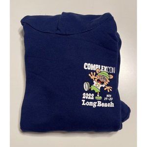 NEW COMPLEXCON X VERDY 2022 NAVY BLUE HOODIE SIZE EXTRA LARGE